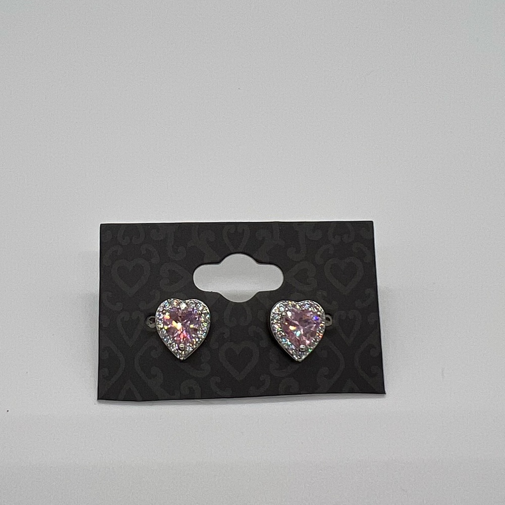 Heart Birthstone Earrings